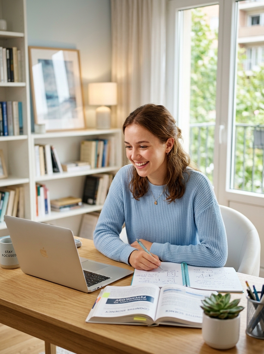Student studying online with EducatesOnline